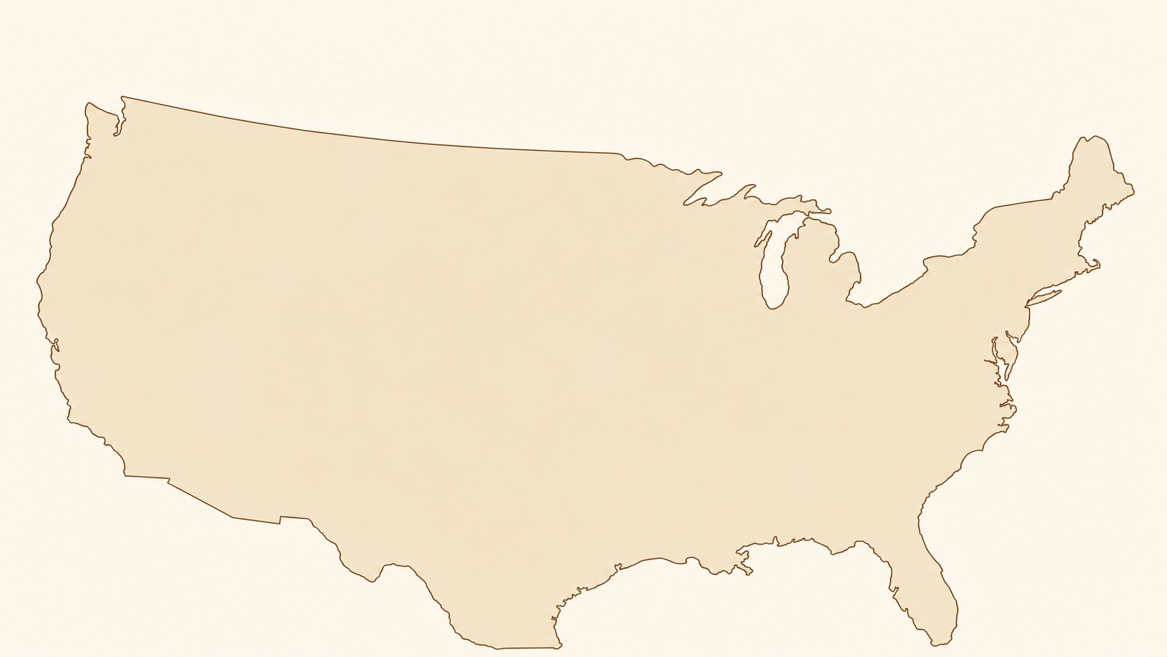 United States coverage map